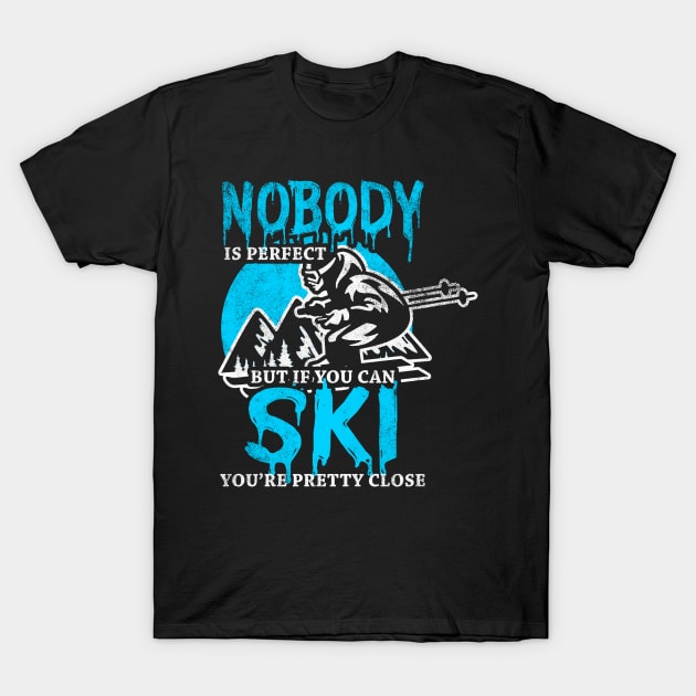 I Love Skiing T-Shirt by Mila46